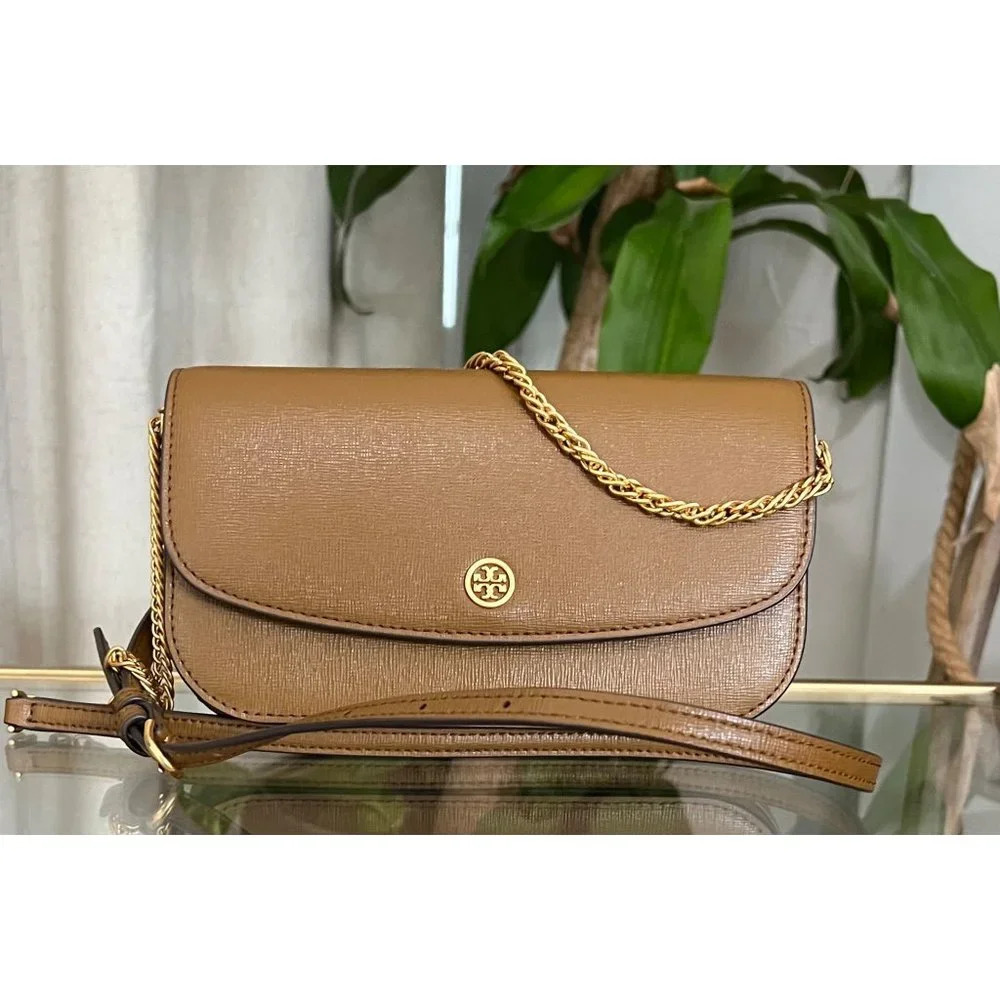 ♦️♦️ AUTHENTIC TORY BURCH BROWN ROBINSON HANDBAG ♦️♦️